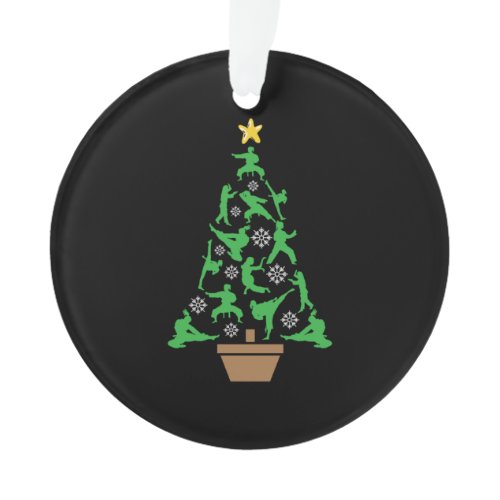 Women's Martial Arts - Girls Karate Christmas Tree Ornament