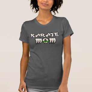Women's Martial Arts Karate Mom Green Belt T-Shirt