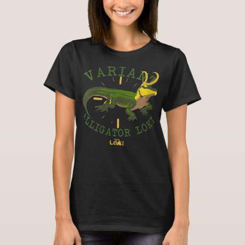 Womens Marvel Loki Alligator Variant V_Neck  T_Shirt