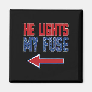 Womens Matching Fourth Of July Couples Independenc Magnet