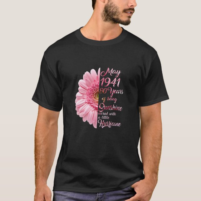 Womens May Girl 1941 T 80 Years Old 80Th Birthday T-Shirt (Front)