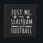 Womens Me My Sealyham And Football Mom Funny Dog L Magnet<br><div class="desc">Womens Me My Sealyham And Football Mom Funny Dog Lover Humor</div>