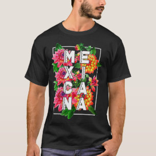 Womens Meicana Latina Proud With Dalia National Fl T-Shirt