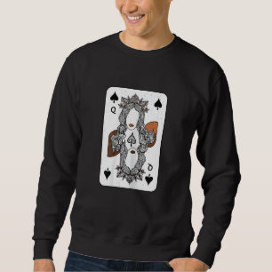Womens Melanin Queen Of Spades Black History Month Sweatshirt