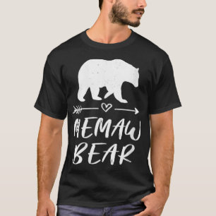 Womens Memaw Bear  Matching Family Mama Bear Campi T-Shirt