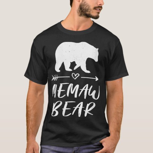 Womens Memaw Bear  Matching Family Mama Bear Campi T_Shirt
