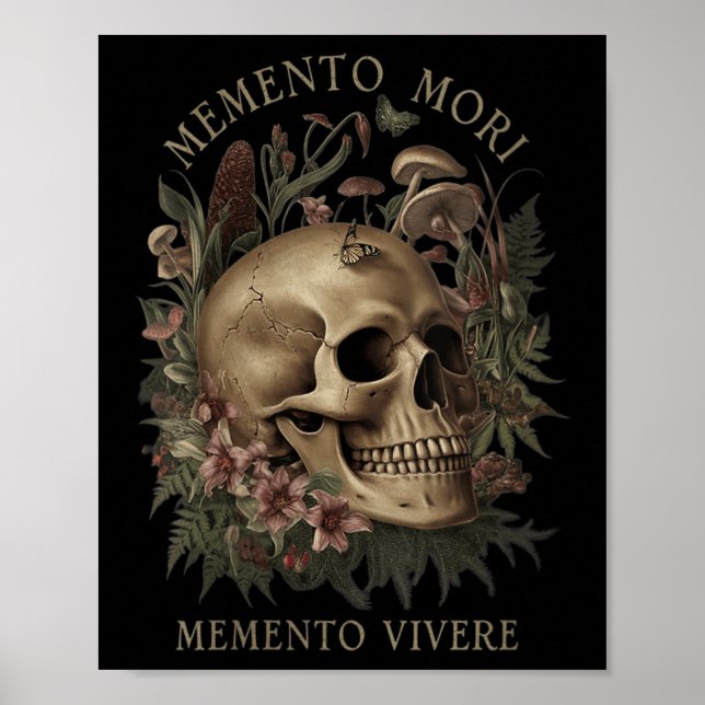 Womens Memento Mori Memento Vivere _ Philosophy &a Poster (Front)