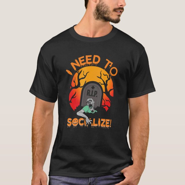 Womens men Scary spooky Halloween witches  quote T-Shirt (Front)