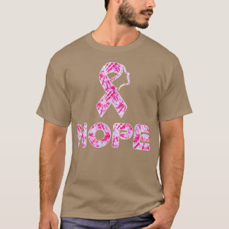 Womens mens girls hope Pink tie dye Breast Cancer T-Shirt