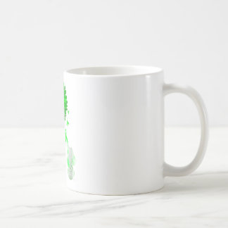 Womens Mental Health Awareness Cute Elephant Green Coffee Mug