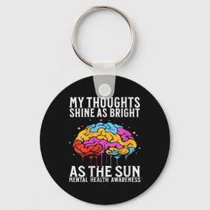 Womens Mental Health Awareness Gifts Brain Mental Keychain