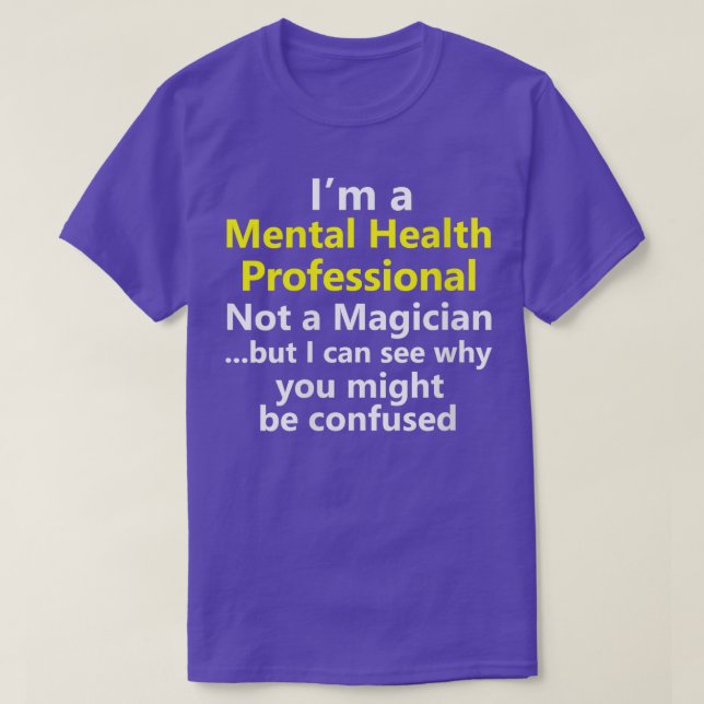 Womens Mental Health Counselor herapist Specialist T-Shirt (Design Front)