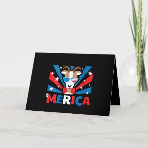 Womens Merica Goat Card