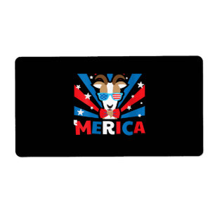 Womens Merica Goat Label