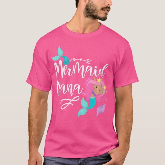 Womens Mermaid Nana T-Shirt (Front)