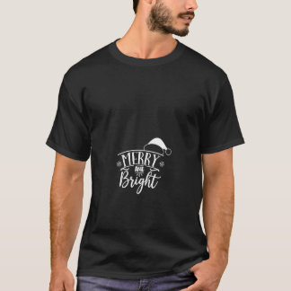 Womens Merry And Bright V Neck T-Shirt