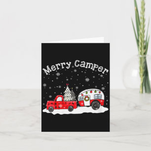 Womens Merry Camper Christmas Santa Claus Camng Re Card