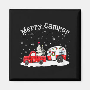 Womens Merry Camper Christmas Santa Claus Camng Re Magnet