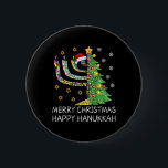 Womens Merry Christmas Happy Hanukkah Jewish Merry Button<br><div class="desc">Womens Merry Christmas Happy Hanukkah Jewish Merry Chrismukkah</div>