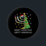Womens Merry Christmas Happy Hanukkah Jewish Merry Button<br><div class="desc">Womens Merry Christmas Happy Hanukkah Jewish Merry Chrismukkah</div>