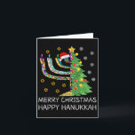 Womens Merry Christmas Happy Hanukkah Jewish Merry Card<br><div class="desc">Womens Merry Christmas Happy Hanukkah Jewish Merry Chrismukkah</div>