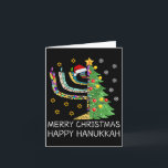 Womens Merry Christmas Happy Hanukkah Jewish Merry Card<br><div class="desc">Womens Merry Christmas Happy Hanukkah Jewish Merry Chrismukkah</div>