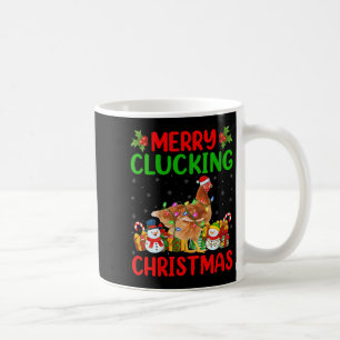 Womens Merry Cluckin Christmas Funny Farm Animal C Coffee Mug