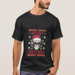 Womens Merry Creepmas Ugly Sweater Skull in Sungla