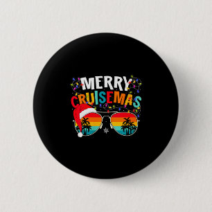 Womens Merry Cruisemas Cruise Ship Cruising Vacati Button