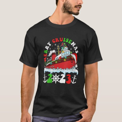 Womens Merry Cruisemas Family Cruise Christmas 202 T_Shirt