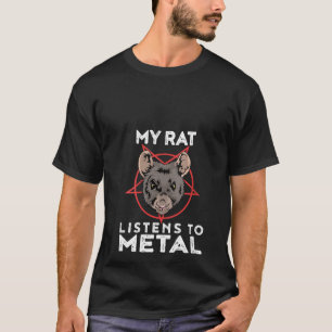 Womens Metal Rat Goth And Heavy Metal Animal T-Shirt