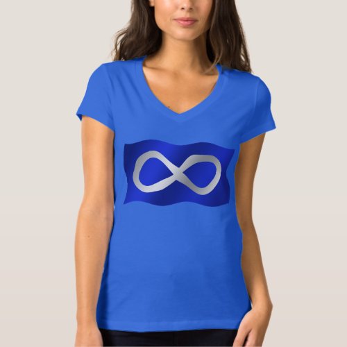 Womens Metis Flag T_Shirt First Nations Flag Tops