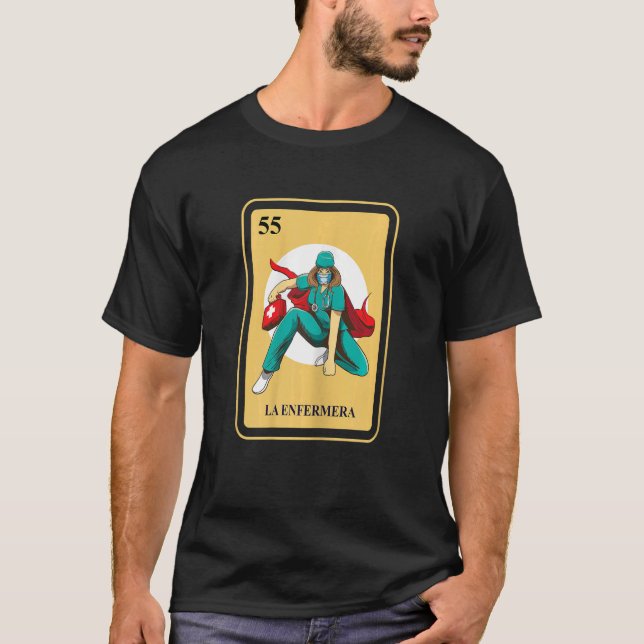 Womens Mexican La Enfermera Nurse Traditional Bing T-Shirt (Front)