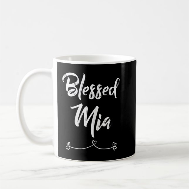 Womens Mia Gift Blessed Mia Coffee Mug (Left)