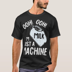 Womens Milk Machine Breastfeeding Funny Motherhood T-Shirt