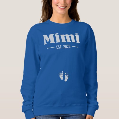 Womens Mimi 2023 Pregnancy Reveal New Mimi  Sweatshirt