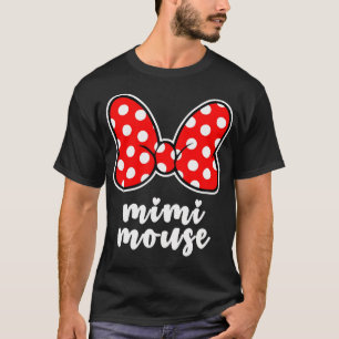 Womens Mimi Mouse Family Vacation Bow T-Shirt