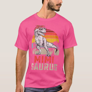 Womens Mimisaurus T Rex Dinosaur Mimi Saurus Famil T-Shirt
