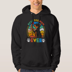 Womens Miniature Pinscher Best Dog Mom Ever Dog R Hoodie