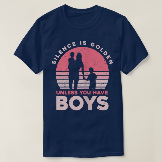 Womens Mom Mommy Mama - Silence Is Golden Unless Y T-Shirt (Design Front)
