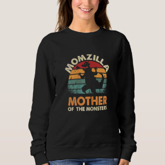 Womens Mom Mother Of Monsters Women Halloween Chri Sweatshirt