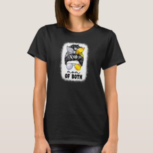 Womens Mom Of Both Softball And Volleyball Mom For T-Shirt