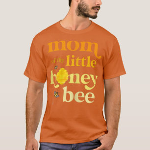 Womens Mom of Little Honey Bee Birthday Gender Rev T-Shirt