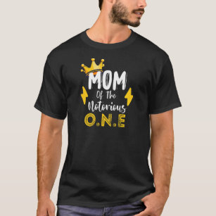Womens Mom Of The Notorious One Old School Hip Hop T-Shirt