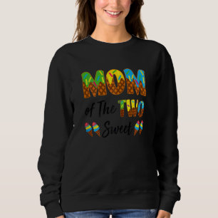Womens Mom Of The Two Swee Ice Cream Sweetie Mama Sweatshirt