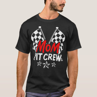 Womens Mom Pit Crew VNeck T-Shirt