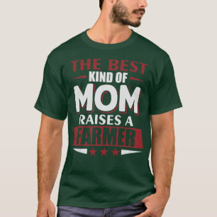 Womens Mom Raises A Farmer Funny Farming T-Shirt