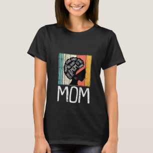 Womens Mom Retro Vintage Inspirational Word Cloud  T-Shirt