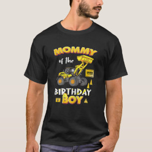 Womens Mommy of The Birthday Boy Construction Birt T-Shirt