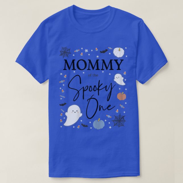 Womens Mommy of the Spooky One First Birthday Boy  T-Shirt (Design Front)